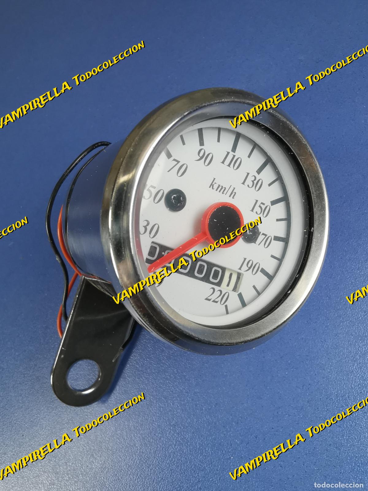 Voitures et Motocyclettes: VELOCIMETRO CON CUENTAKILOMETROS DIAMETRO 48 MM