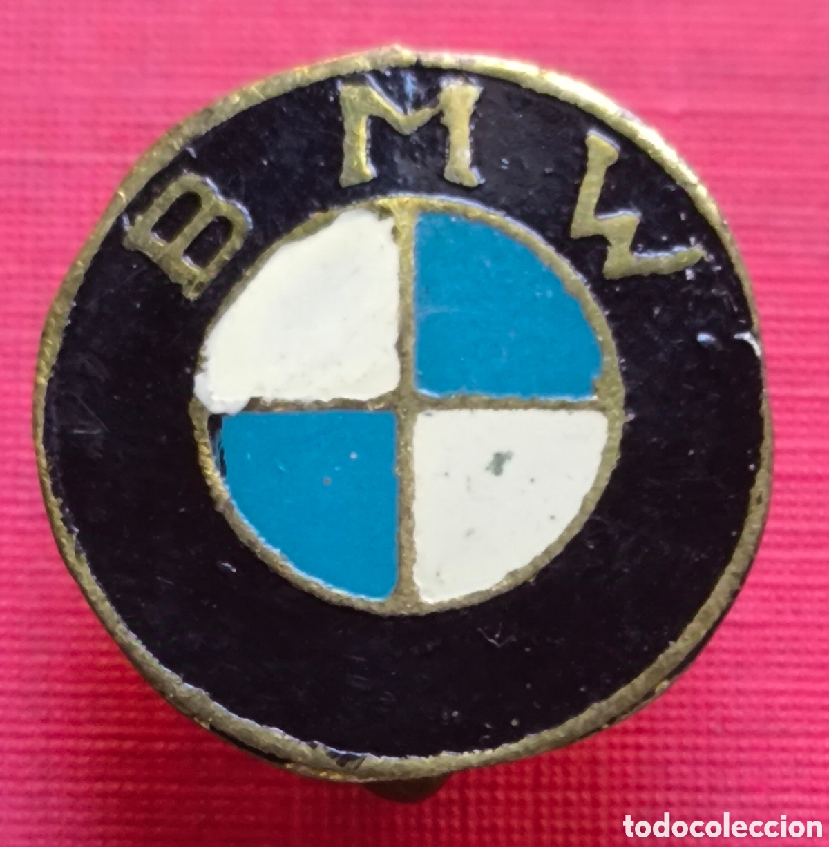 Autos und Motorr&auml;der: BMW CAR ENAMELED BADGE INSIGNIA AUTOM&Oacute;VIL GERMANY 1960