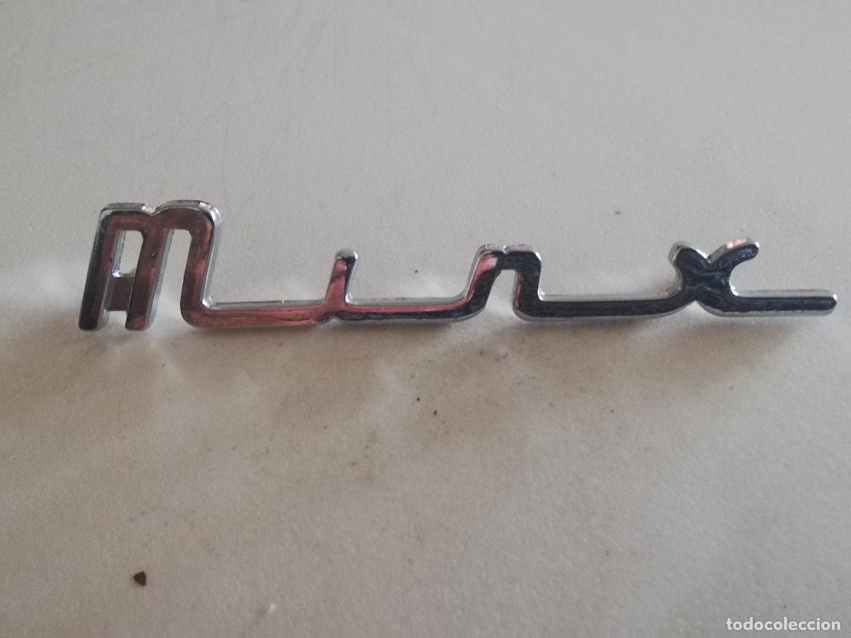 Autos und Motorr&auml;der: ANTIGUO EMBLEMA/ANAGRAMA METALICO MINX, MEDIDAS 10 CM