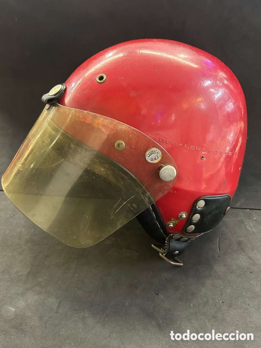 Autos und Motorr&auml;der: Antiguo casco de Moto Duraleu-Forte
