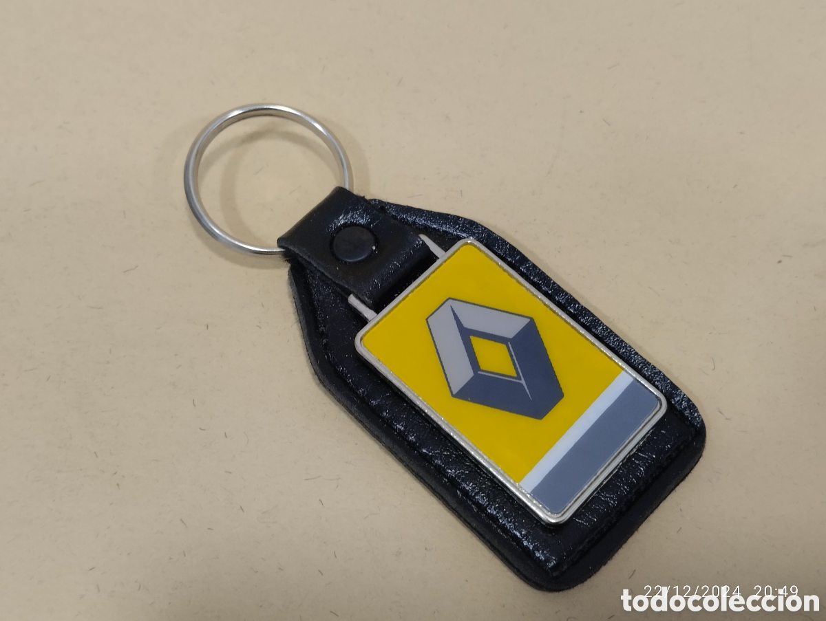 Voitures et Motocyclettes: LLAVERO PUBLICITARIO ANAGRAMA RENAULT CUERO Y METAL ( Arroyo S.A Valladolid )