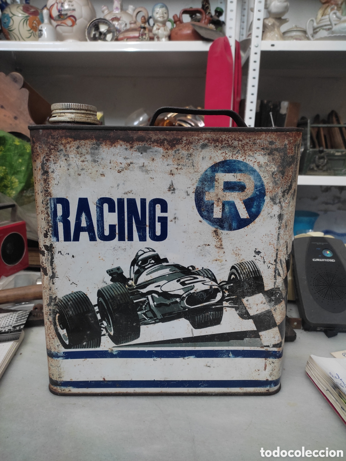 Automobili e Motociclette: lata de aceite racing para coche especial competiciones deportivas serigraf&iacute;a g.llamas badalona
