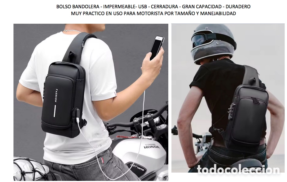 Autos und Motorr&auml;der: BOLSA BANDOLERA IMPERMEABLE USO MOTORISTA ETC