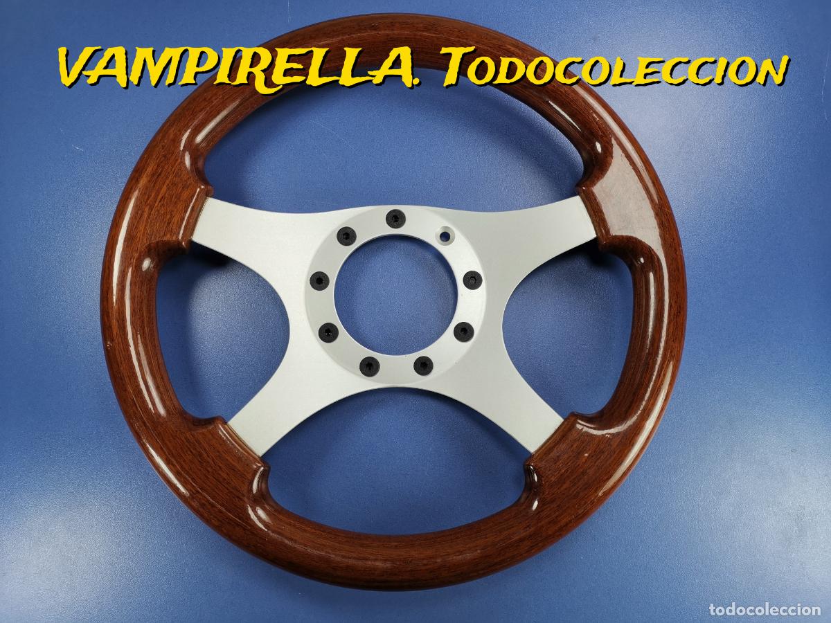 Autos und Motorr&auml;der: VOLANTE DEPORTIVO A&Ntilde;OS 70-MADERA DE CAOBA-GRAN CALIDAD--MOMO.??-MINI-VW-VOLKSWAGEN, SEAT, RENAULT