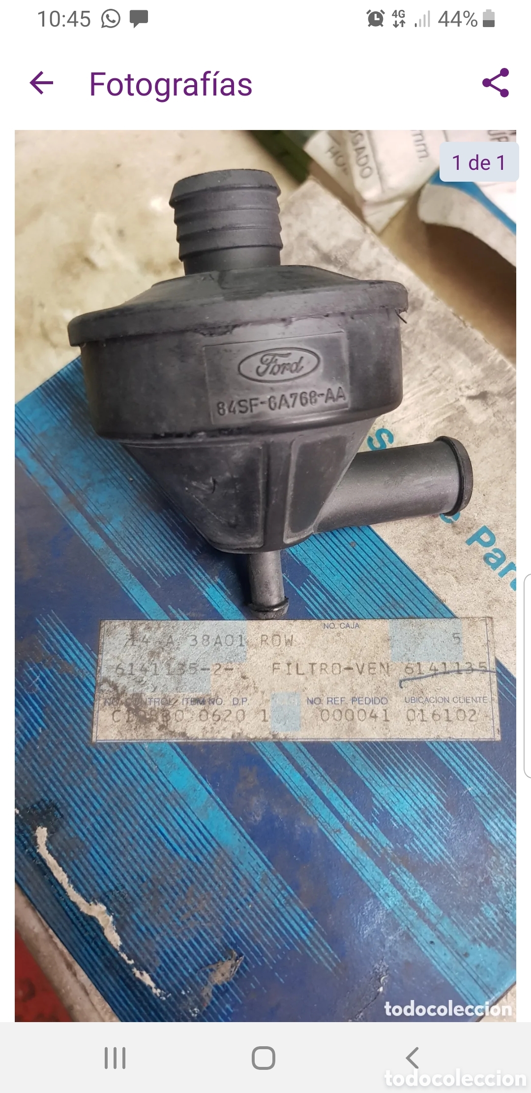 Autos und Motorr&auml;der: Filtro ventilaci&oacute;n ford escort