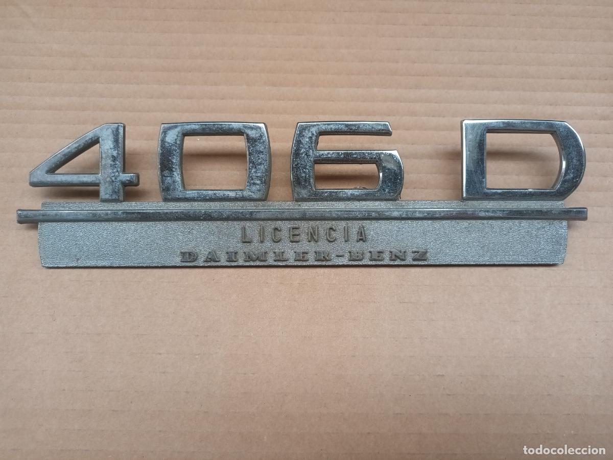 Voitures et Motocyclettes: ANAGRAMA INSIGNIA LICENCIA DAIMILER - BENZ 406 D. FURGONETA FURGON MERCEDES