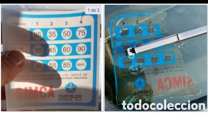 Voitures et Motocyclettes: Pegatina para Simca 1200.