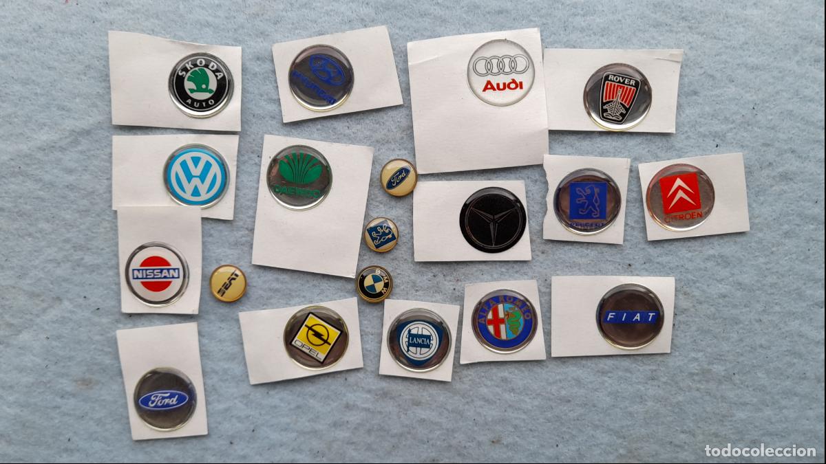 Voitures et Motocyclettes: Lote de Pegatinas Marcas de Coches.