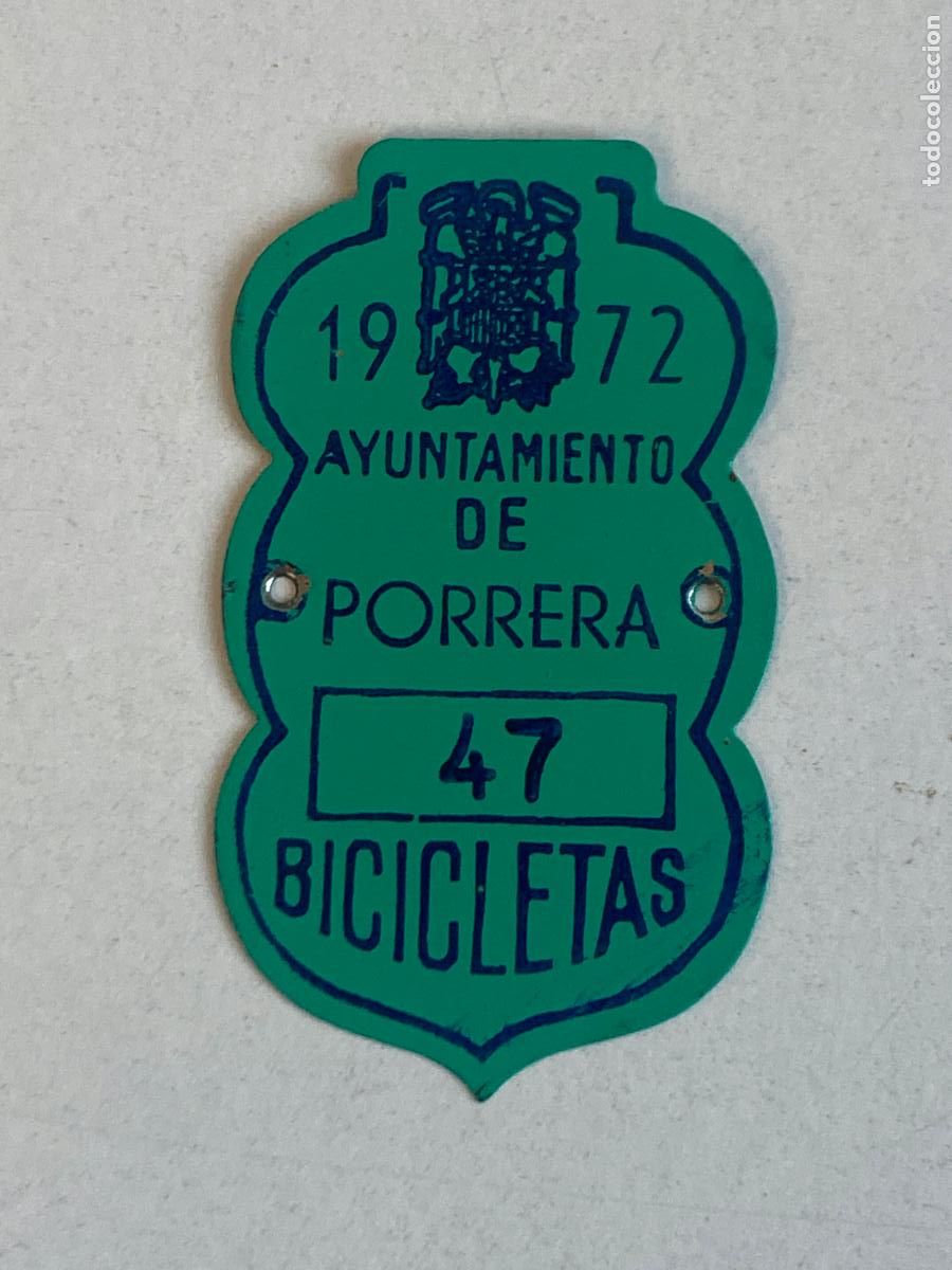 Autos und Motorr&auml;der: MATRICULA DE BICICLETA, PORRERA 1972 - VER FOTOS
