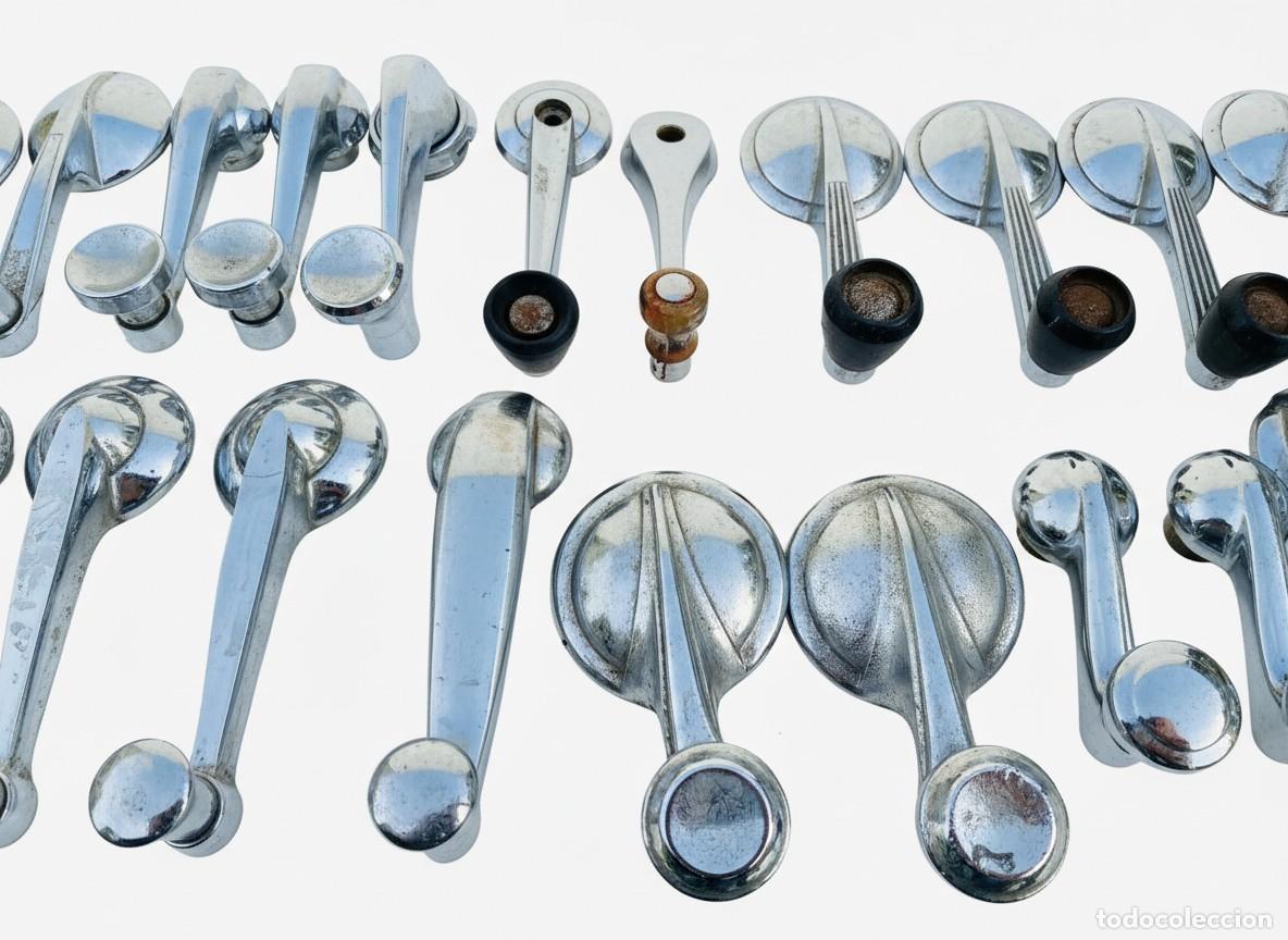 Coches y Motocicletas: DESEMBALAJE MANETAS CROMADAS DE COCHE CL&Aacute;SICO MANILLA MANIJA VENTANILLA PUERTA RENAULT OPEL CITROEN