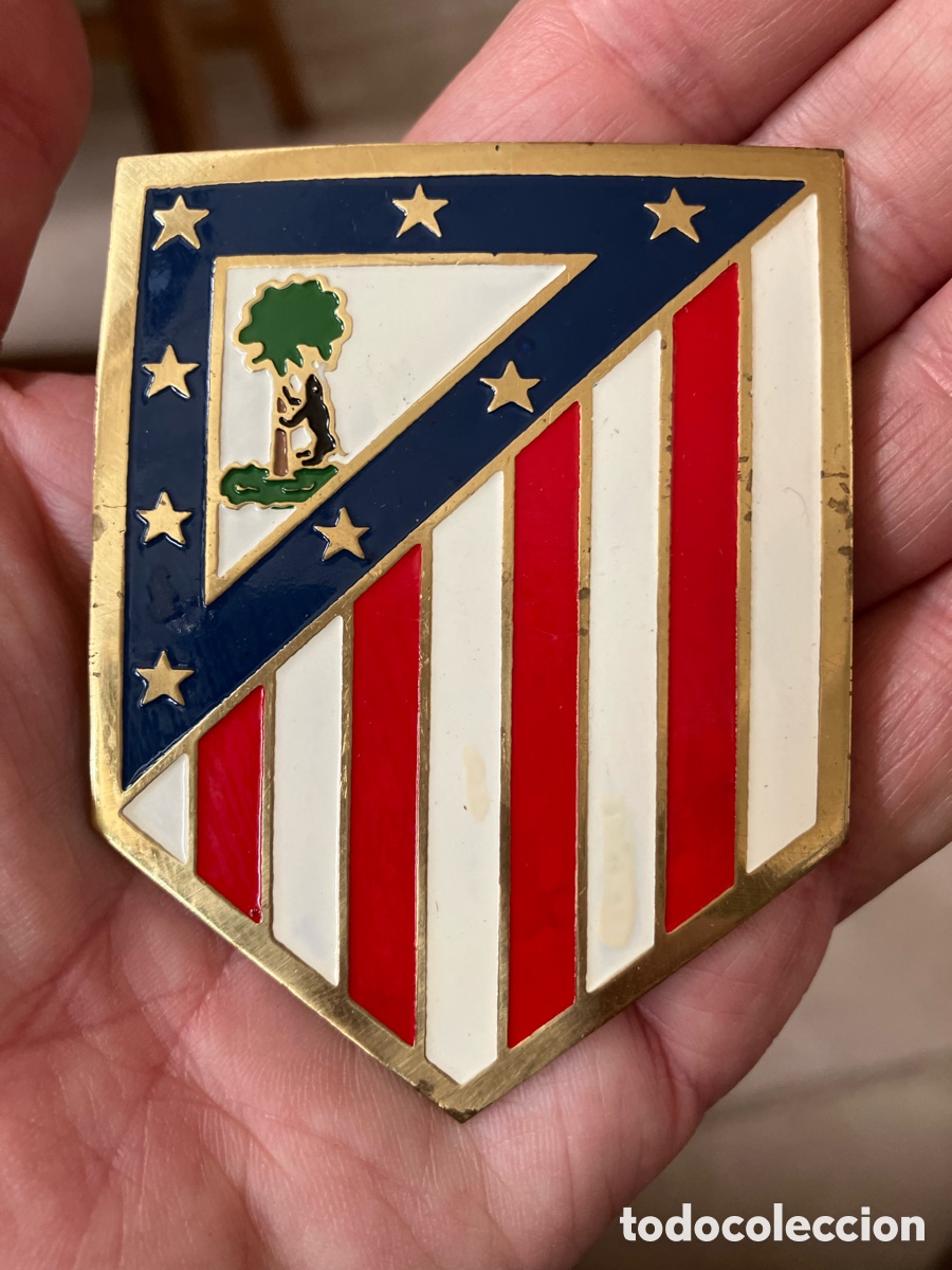 Automobili e Motociclette: Atl&eacute;tico de Madrid escudo para parrilla de coche antiguo