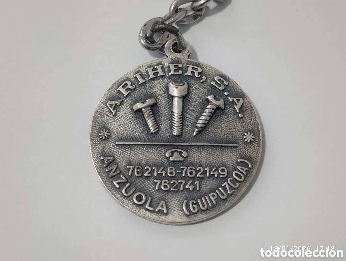 Automobili e Motociclette: TODO UN CLASICO LLAVERO PUBLICITARIO A&Ntilde;OS 70 ARIHER S.A. ANZUOLA (GUIPUZCUA) Tornilleria