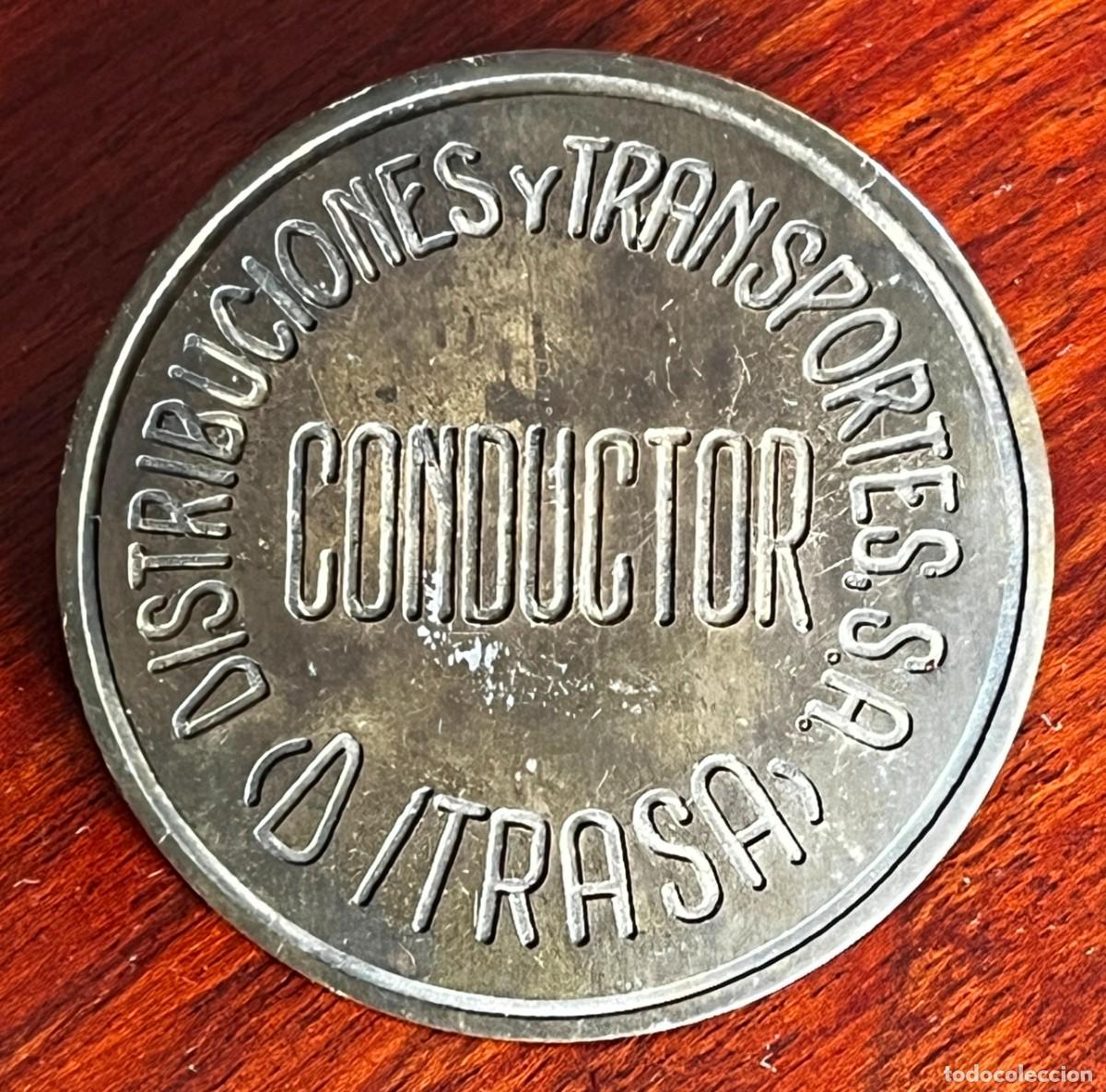 Autos und Motorr&auml;der: ANTIGUA INSIGNIA DE CONDUCTOR DE DITRASA, DISTRIBUCIONES Y TRANSPORTES S.A., MIDE 5 CMS. DE DIAMETRO