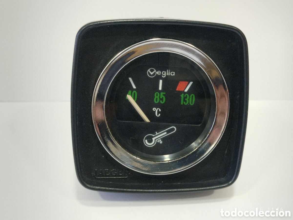 Coches y Motocicletas: TODO UN CLASICO RELOJ TEMPERATURA VEGLIA CON PEANA JARGER IDEAL RENAULT 5 TAMBIEN PARA OTROS MODELOS