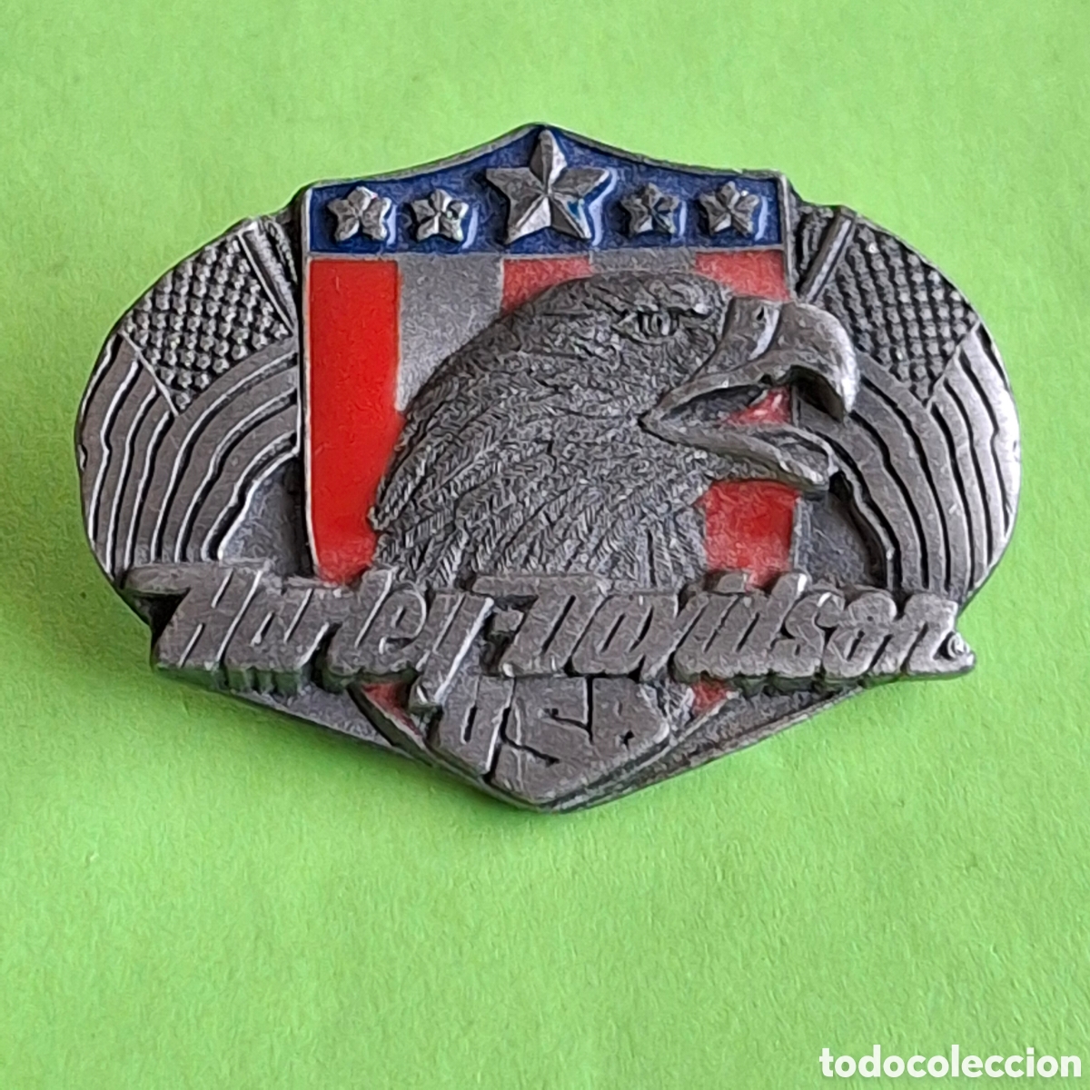 Coches y Motocicletas: HARLEY DAVIDSON USA AGUILA - PASADOR CORBATA BOLO COUNTRY COWBOY - SISKIYOU BUCKLE CO. 1990 HARMONY