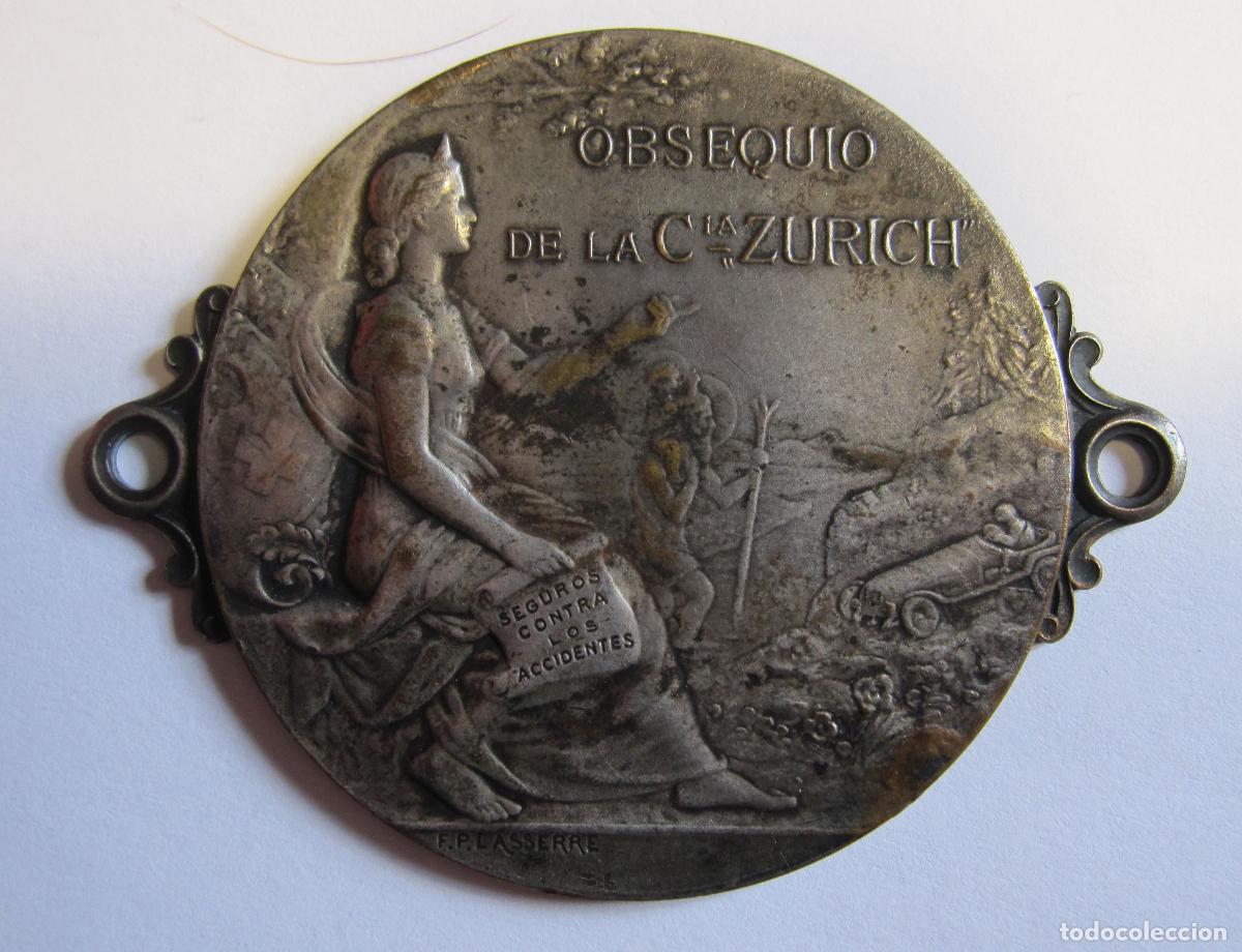 Voitures et Motocyclettes: PLACA OBSEQUIO DE LA COMPA&Ntilde;IA ZURICH. SEGURO CONTRA LOS ACCIDENTES, PLACA SALPICADERO AUTOMOVIL