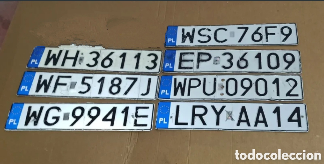 Coches y Motocicletas: Matr&iacute;culas antiguas .