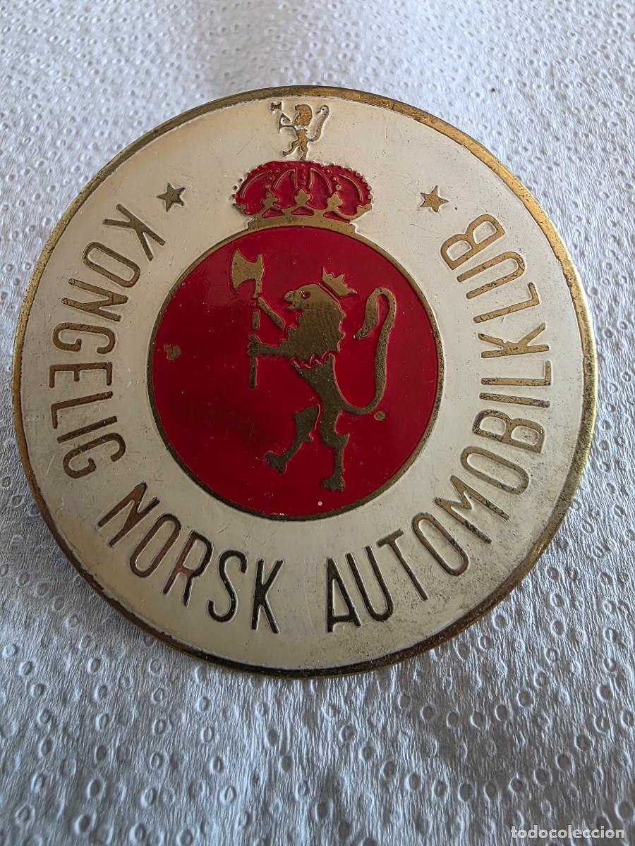 Coches y Motocicletas: PLACA AUTOMOVIL CLUB DE NORGUEGA