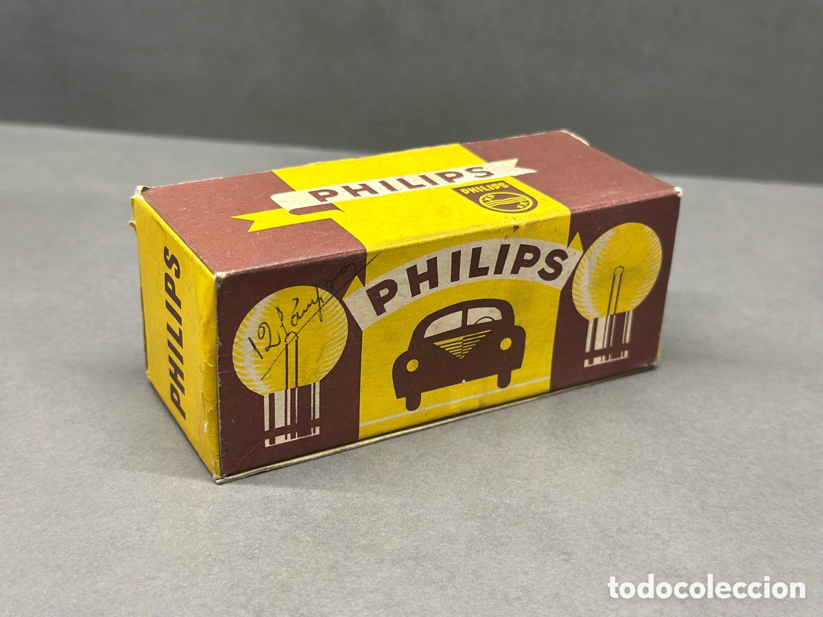 Coches y Motocicletas: Caja antigua 10 bombillas Philips