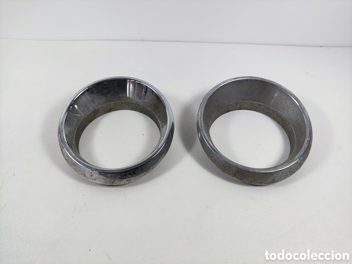 Automobili e Motociclette: Adornos de aireadores de calefacci&oacute;n para Seat a&ntilde;os 70 - 80 bisel o cerquillo cromado