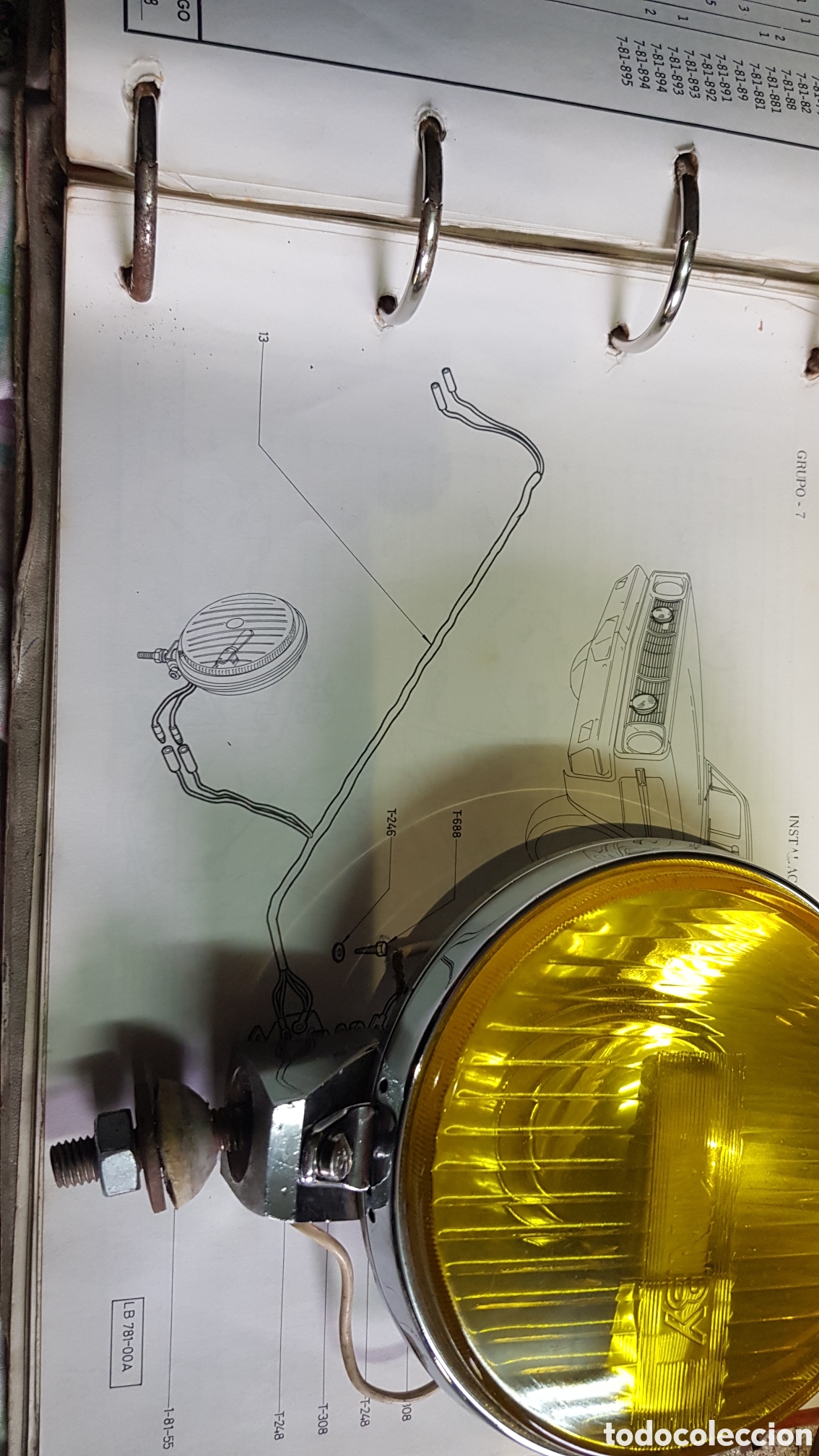 Voitures et Motocyclettes: Antiniebla delantera Kimby redondo amarillo