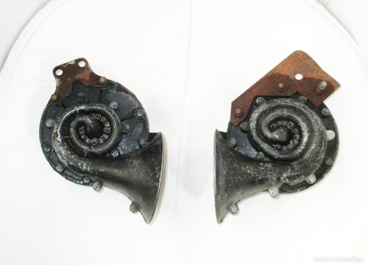 Voitures et Motocyclettes: PAREJA DE BOCINAS AUTO LITE HAB 60 ORIGINALES DE LOS A&Ntilde;OS 50/60 PARA AUTOS CL&Aacute;SICOS.