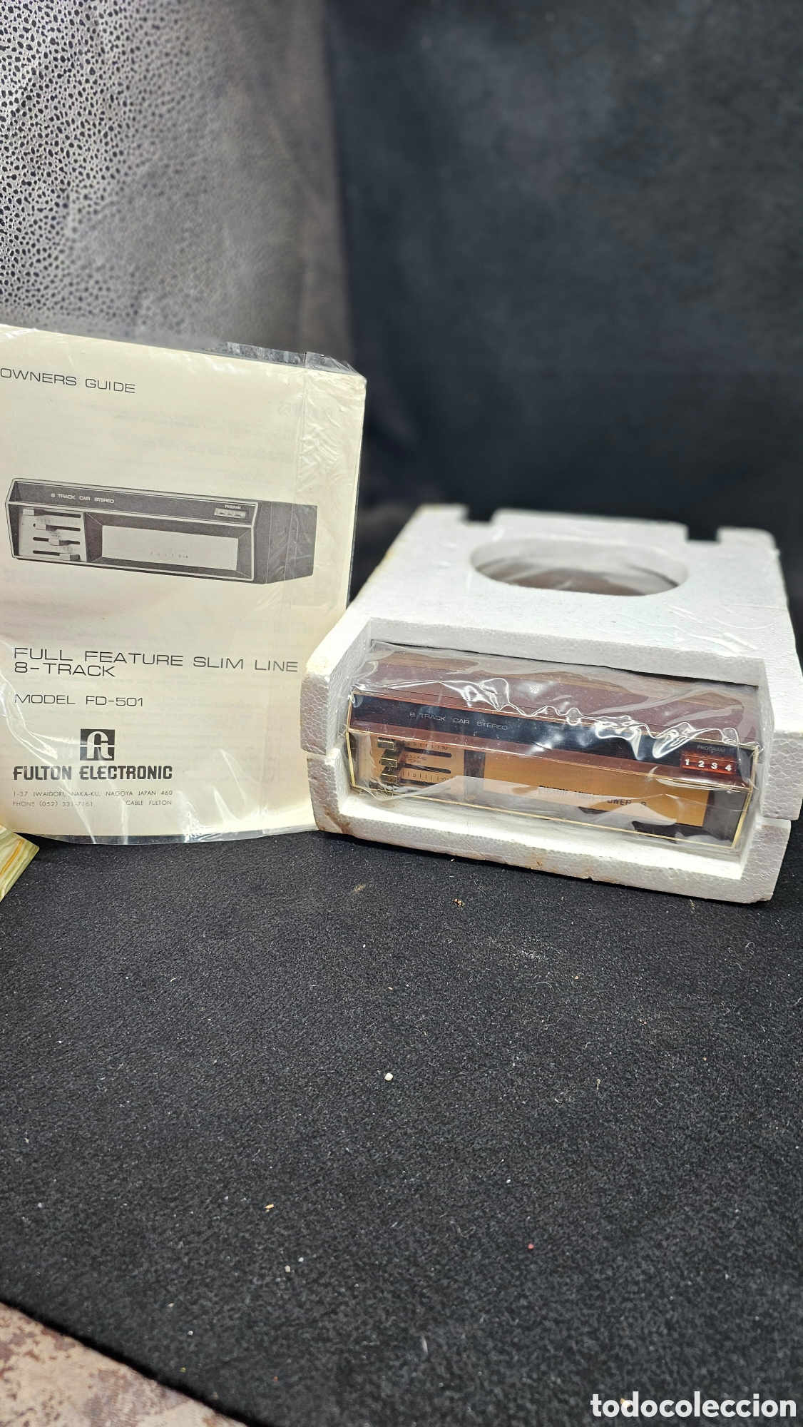 Carros e motociclos: Antiguo cassete 8 pistas de coche antiguo a estrenar