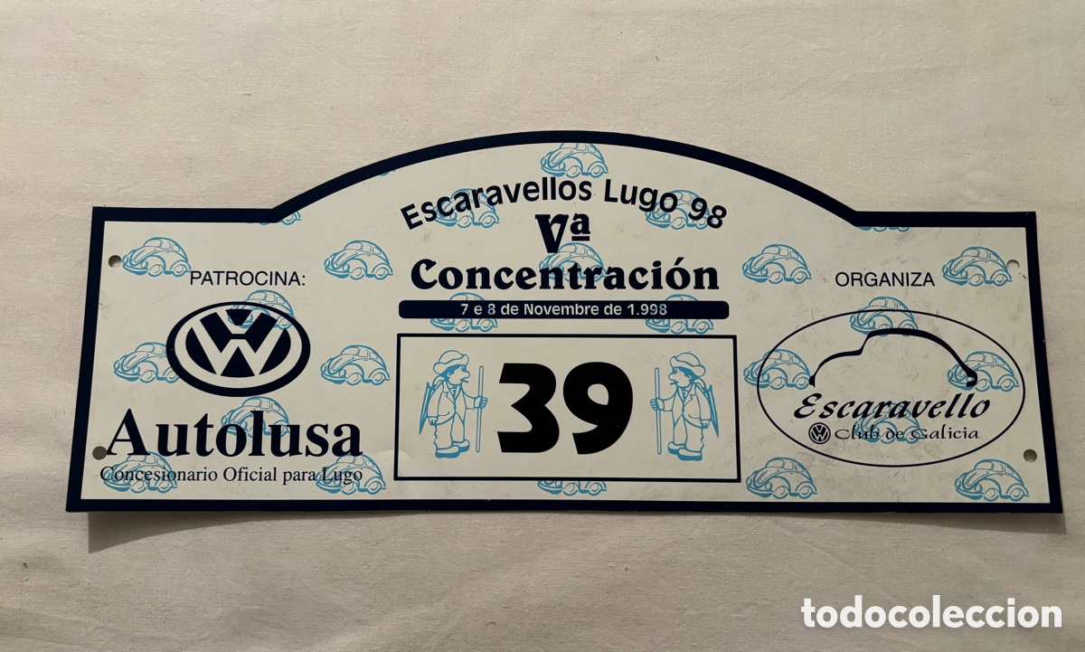 Voitures et Motocyclettes: Dorsal concentraci&oacute;n Volkswagen Escarabajo Lugo 1998