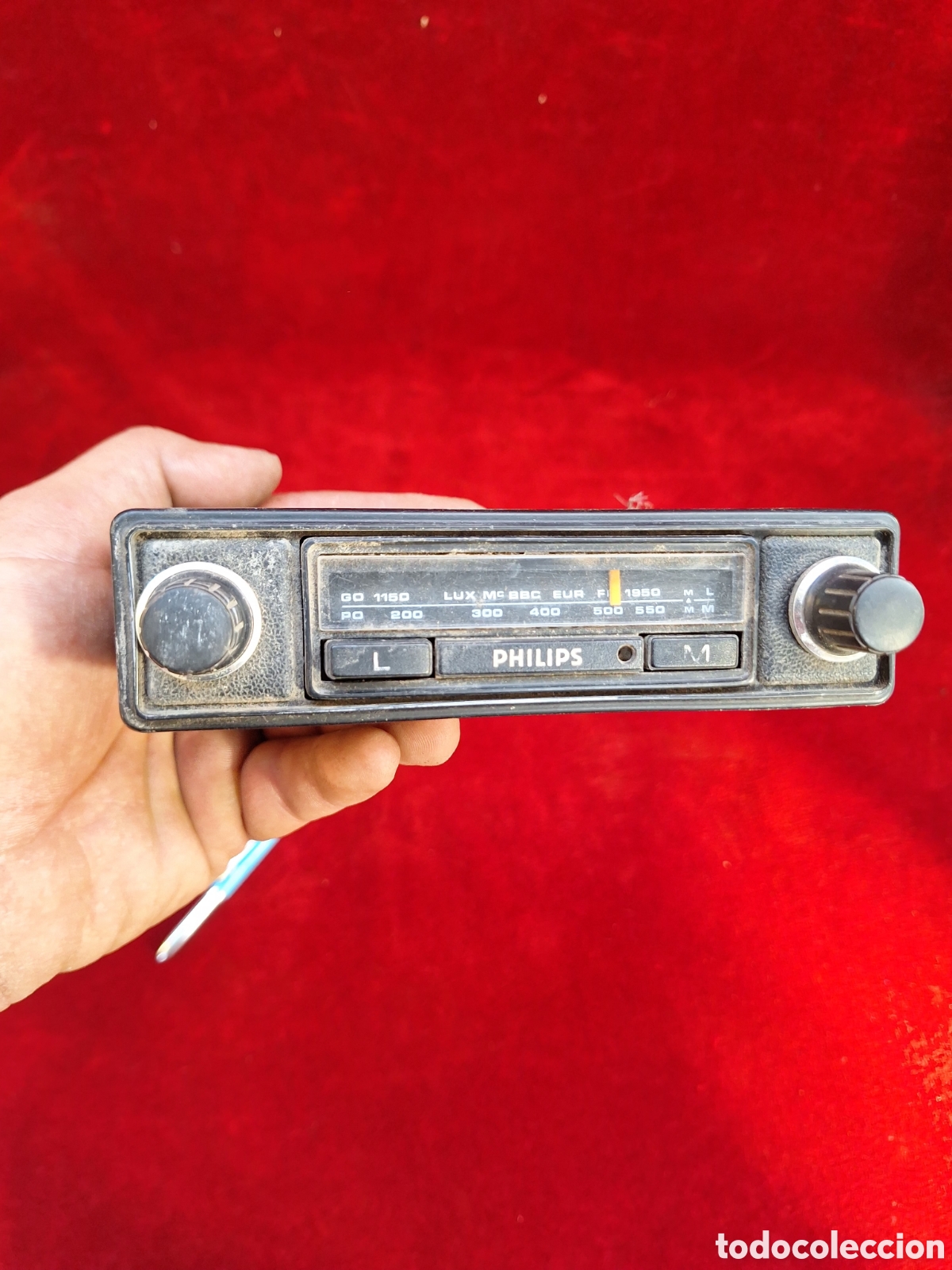 Coches y Motocicletas: Antigua radio de coche Philips! A&ntilde;os 60-70.