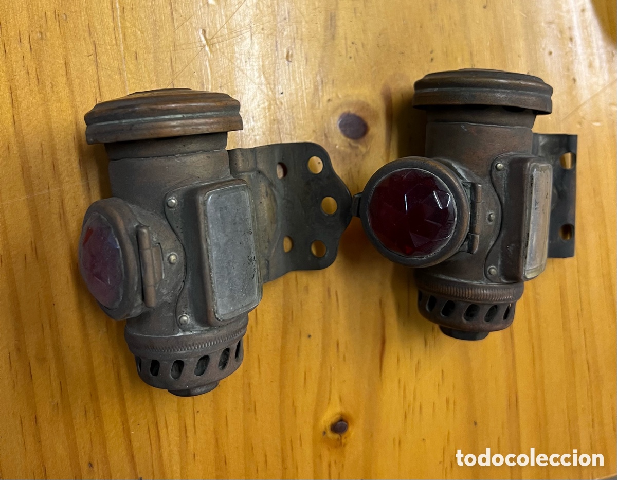 Coches y Motocicletas: Pair of Joseph Lucas Ltd. No. 344 - Lamp (pre 1925)