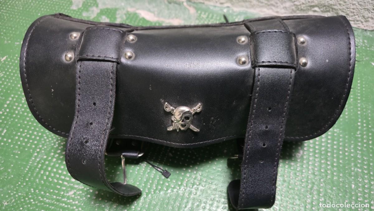 Carros e motociclos: Bolsa de piel para moto ALFORJA RULO