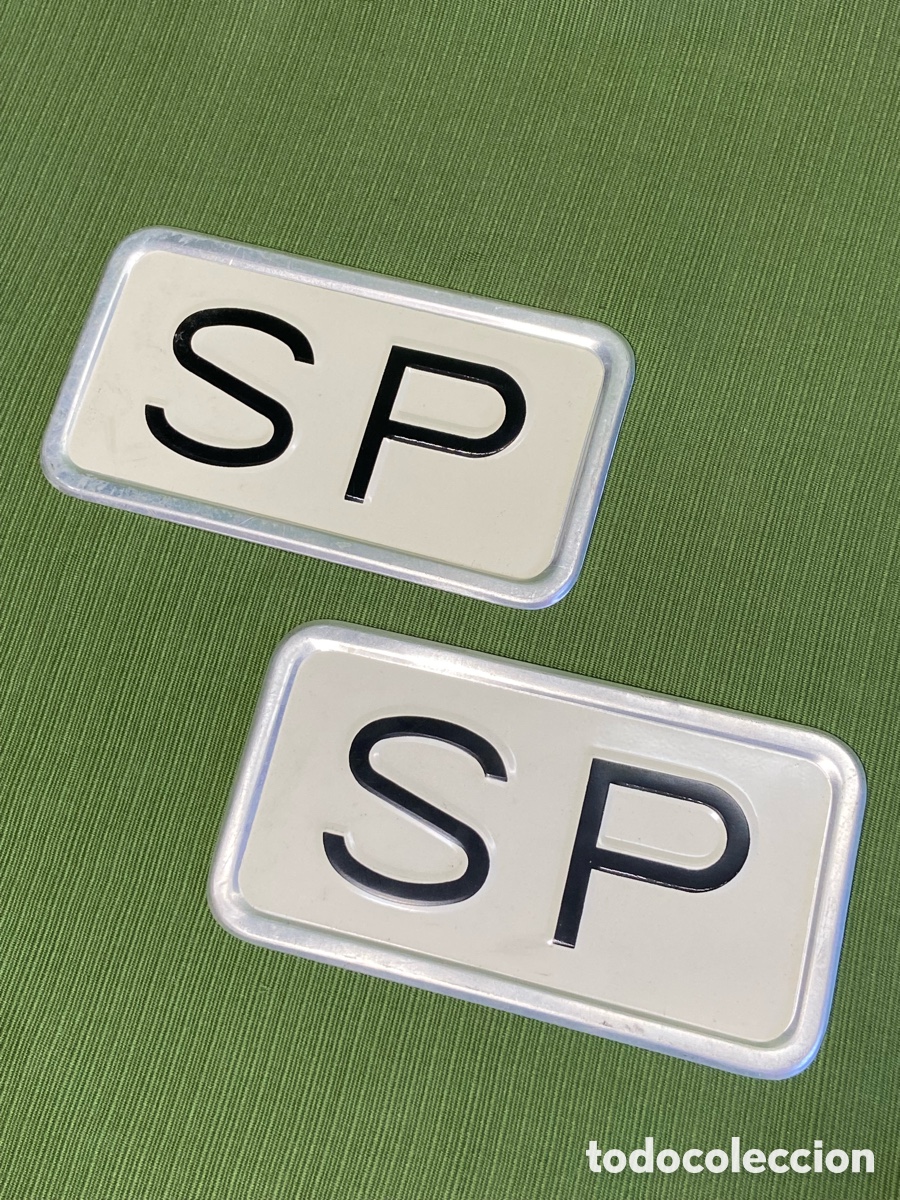 Coches y Motocicletas: Matr&iacute;cula SP (Servicio P&uacute;blico - taxis, bus, etc..)