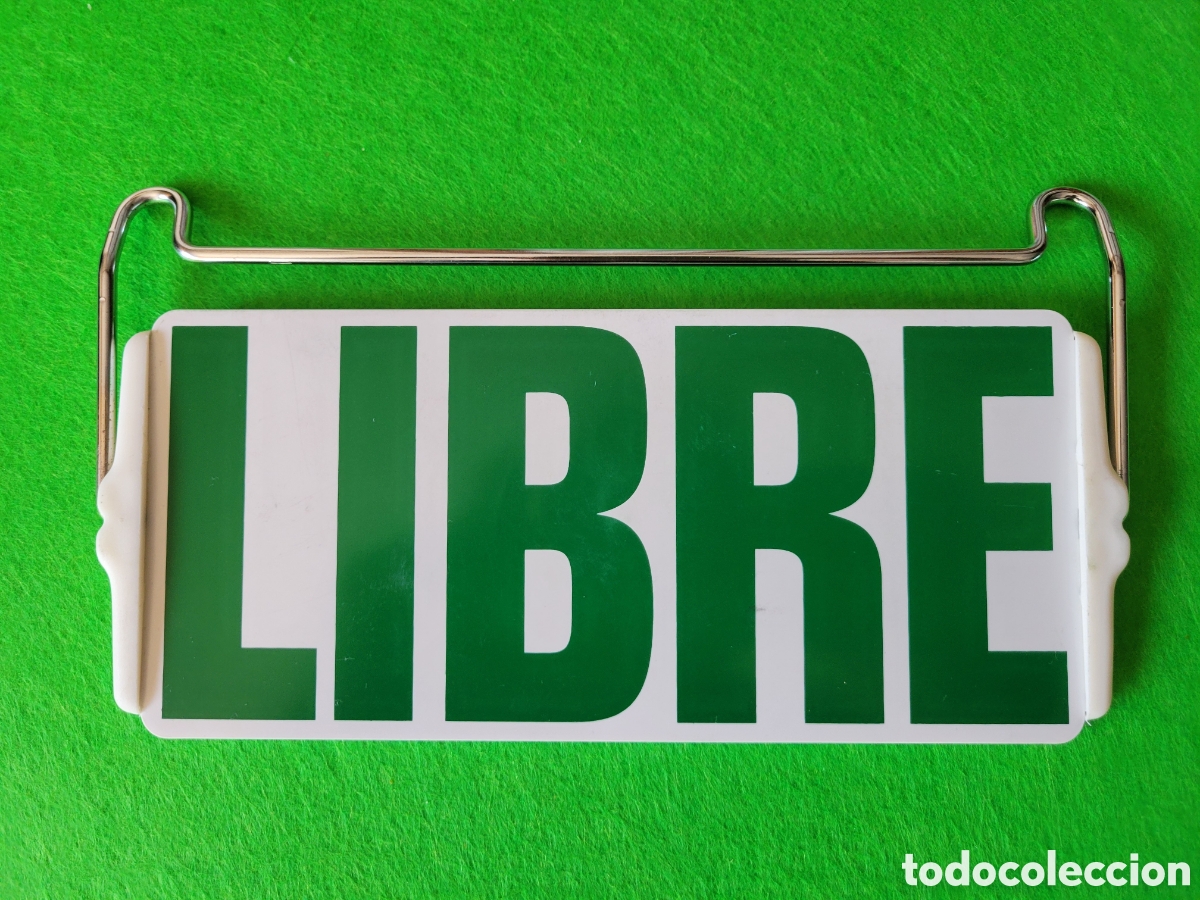 Coches y Motocicletas: ANTIGUA PLACA DE TAXI [ LIBRE/OCUPADO]