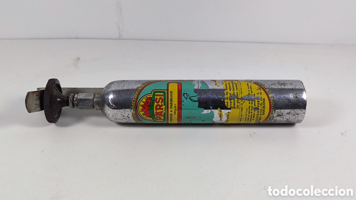 Coches y Motocicletas: Antiguo extintor de incendios para coche PARSI Seat Renault Citro&euml;n Simca Pegaso Authi Dodge