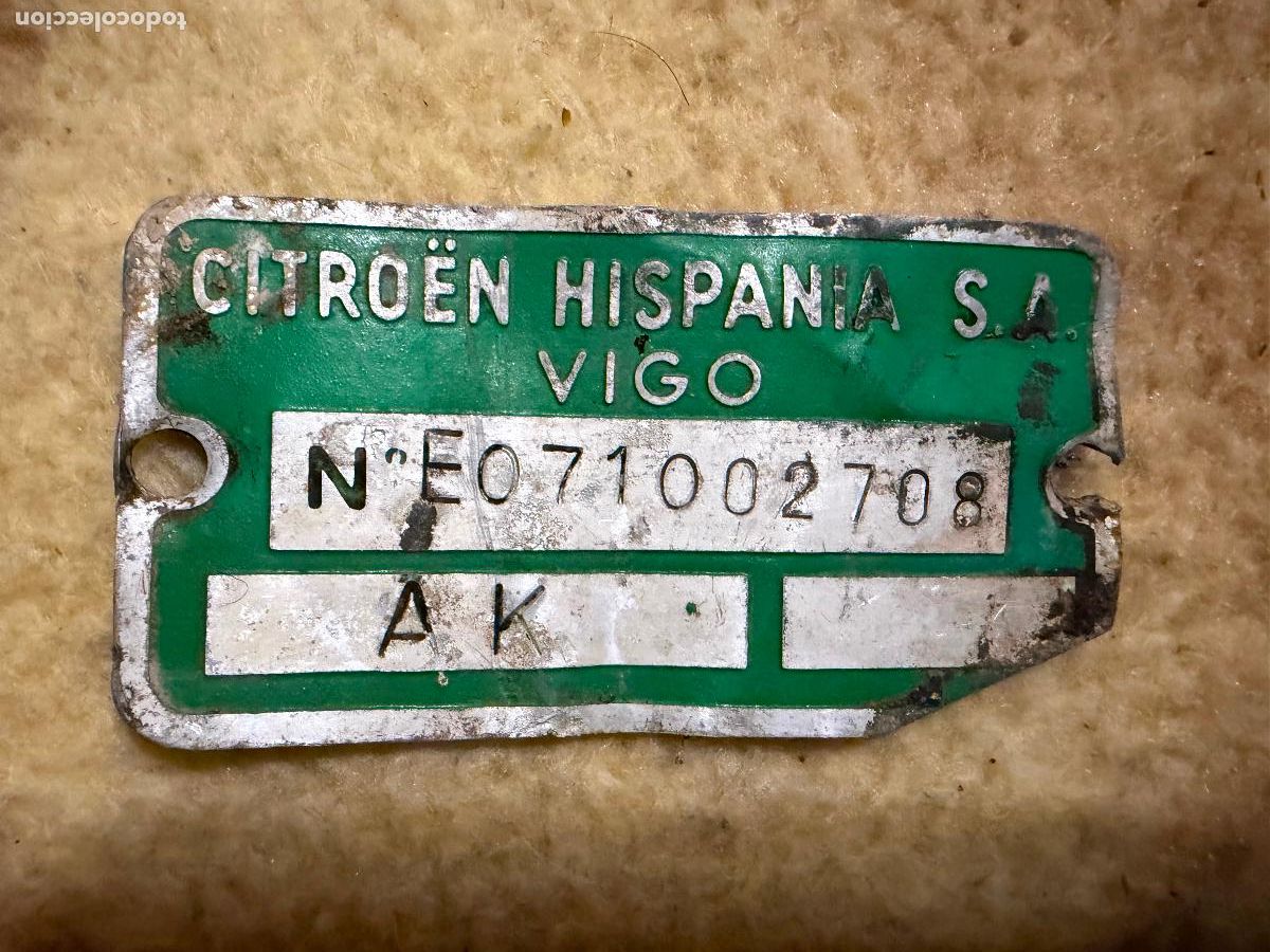 Coches y Motocicletas: Placa citroen hispania Vigo