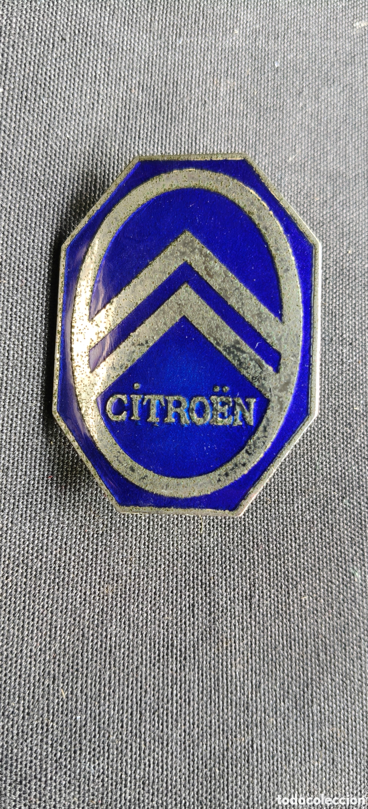 Coches y Motocicletas: MUY ANTIGUA INSIGNIA ESMALTADA AUTOMOVILES CITROEN