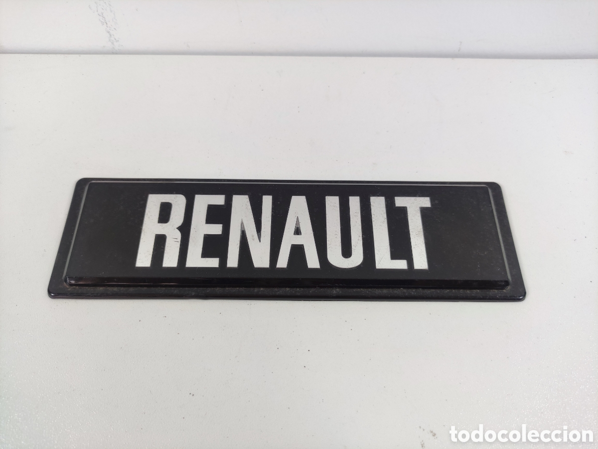 Coches y Motocicletas: Letrero posterior Renault 10 anagrama