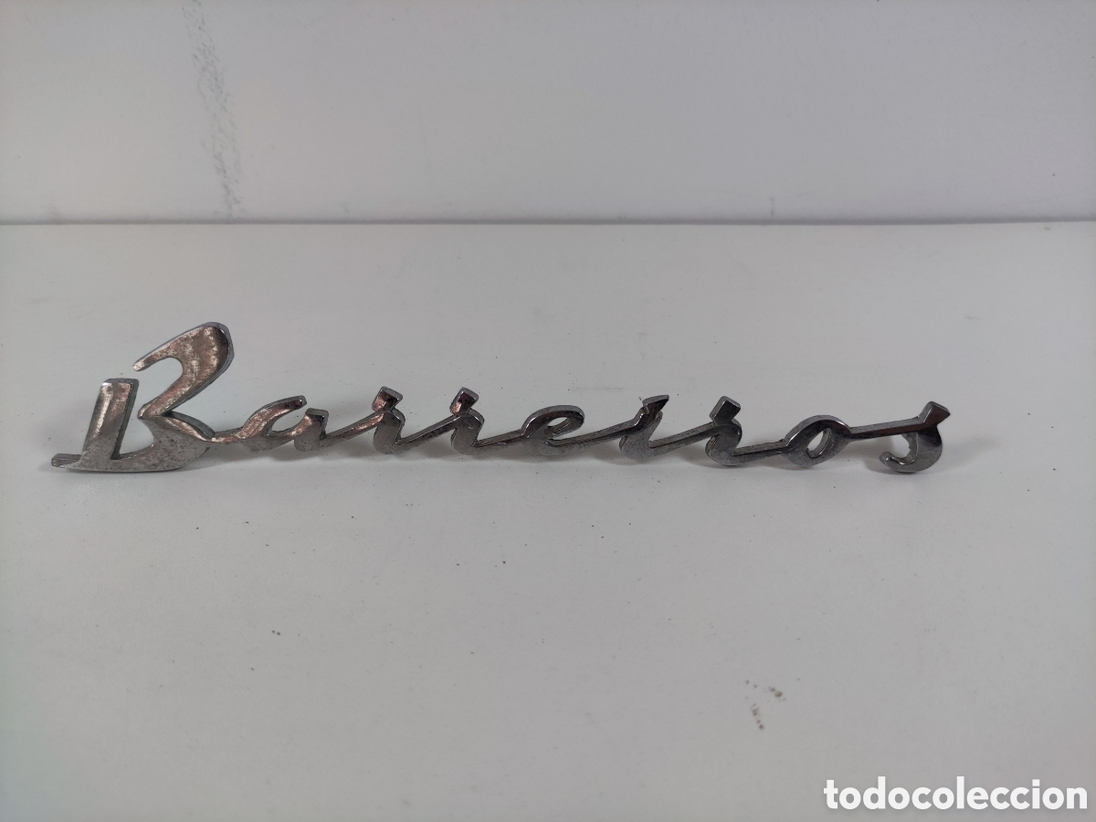 Coches y Motocicletas: Anagrama Barreiros placa emblema Simca