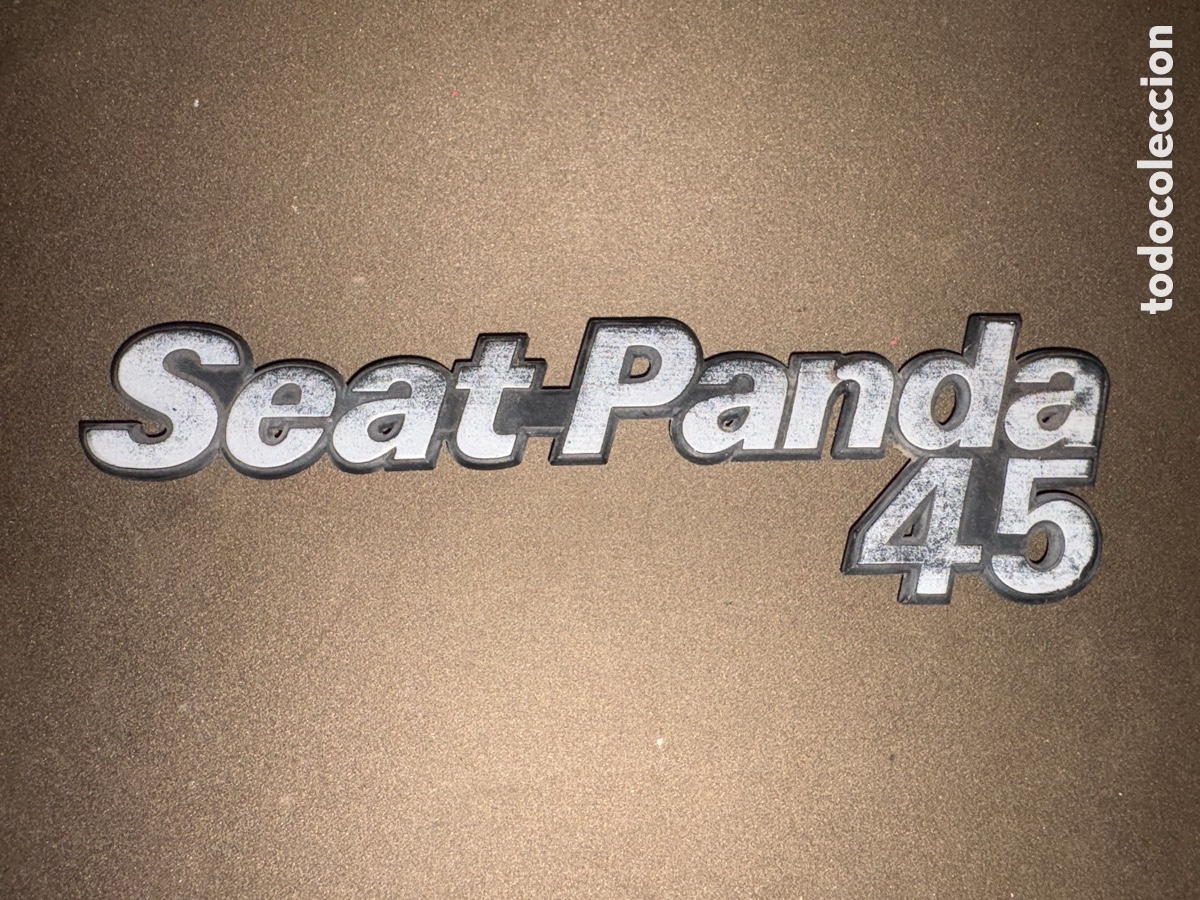 Coches y Motocicletas: Antiguo emblema o insignia,SEAT PANDA 45,original*ver fotos*