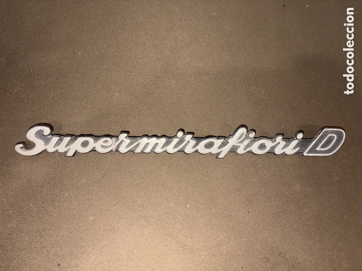 Coches y Motocicletas: Antiguo emblema o insignia S&Uacute;PER MIRAFIORI D,muy raro,original de &eacute;poca*ver fotos*