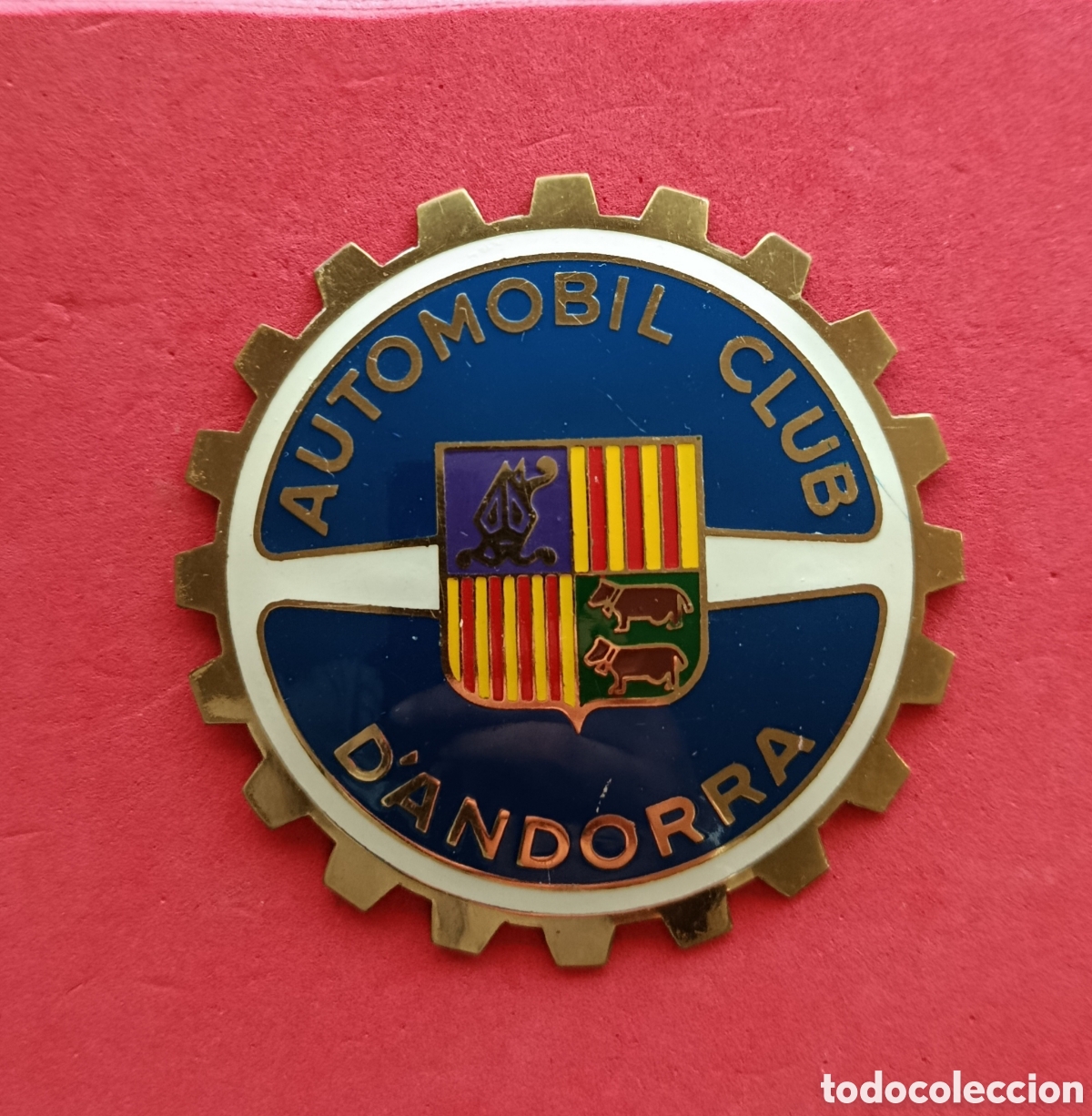 Coches y Motocicletas: ANTIGUA INSIGNIA PLACA CHAPA EMBLEMA COCHE CLASICO AUTOMOBILE CAR GRILL BADGE CLUB ANDORRA