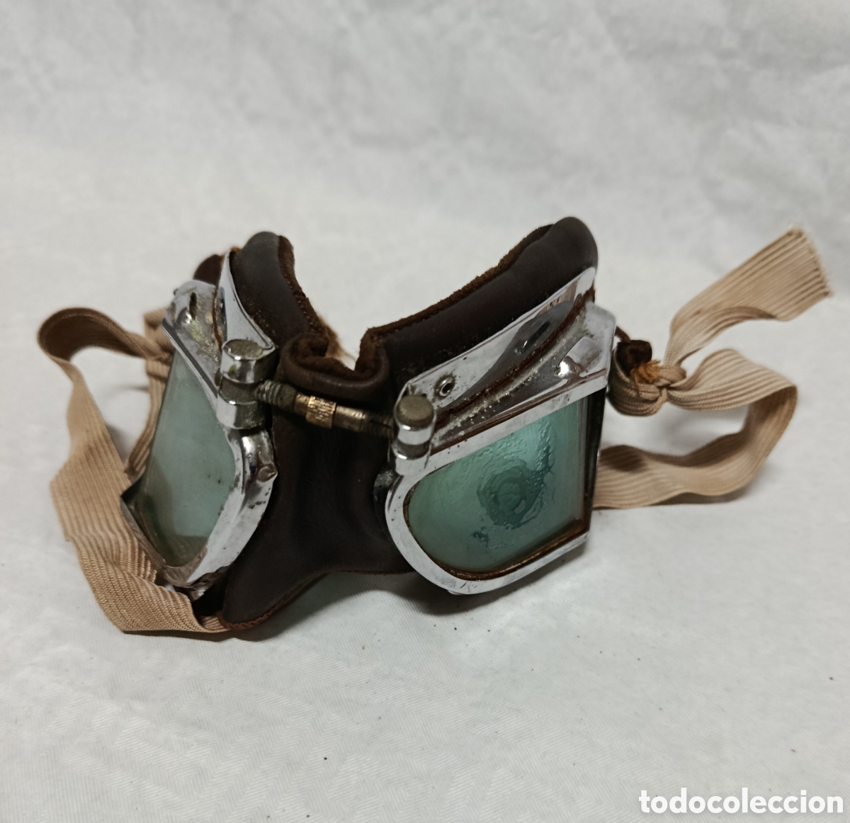 Coches y Motocicletas: Antiguas gafas cl&aacute;sicas de aviador o motorista de estilo vintage