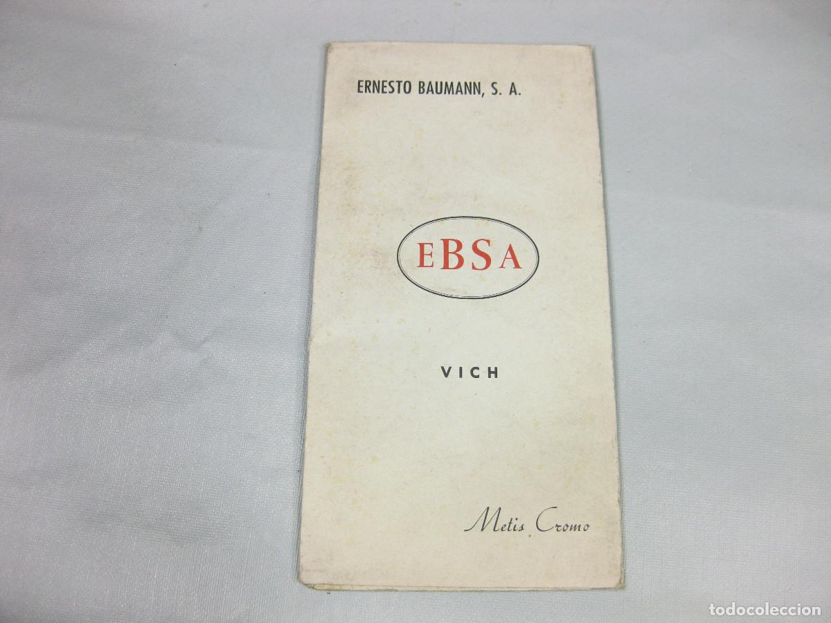 Coches y Motocicletas: CAT&Aacute;LOGO MUESTRARIO DE CUERO DE ERNESTO BAUMANN SA. EBSA. VICH