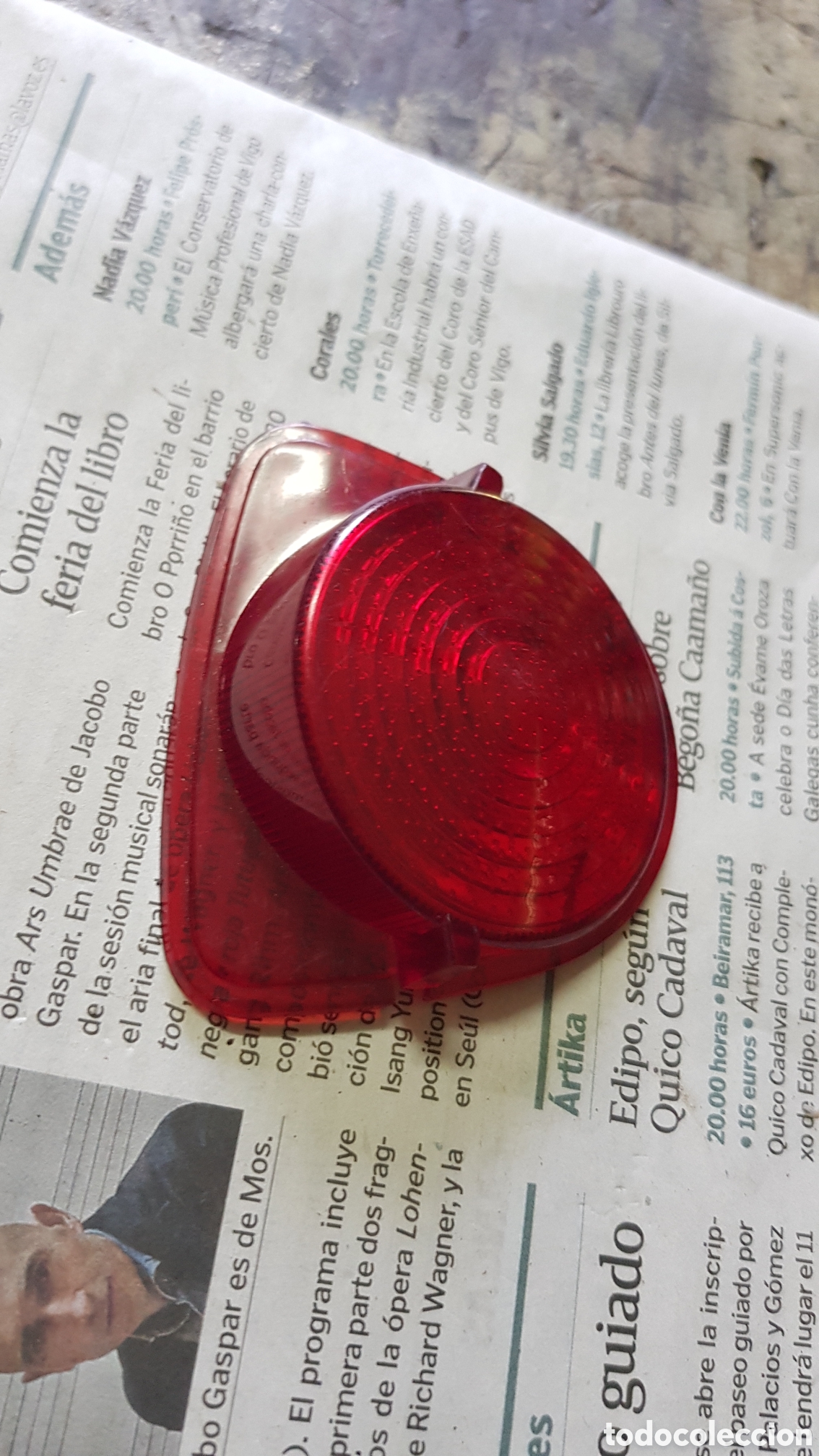 Coches y Motocicletas: Tulipa trasera roja Sava 1&deg;Serie