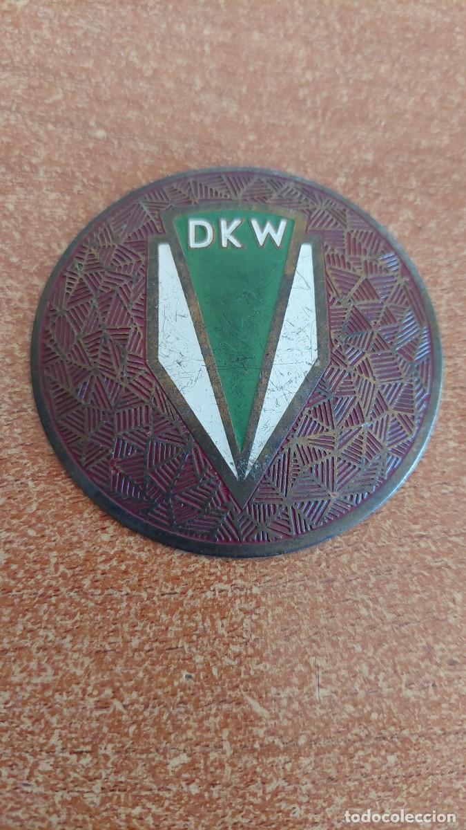 Coches y Motocicletas: Placa de coche esmalatada DKW