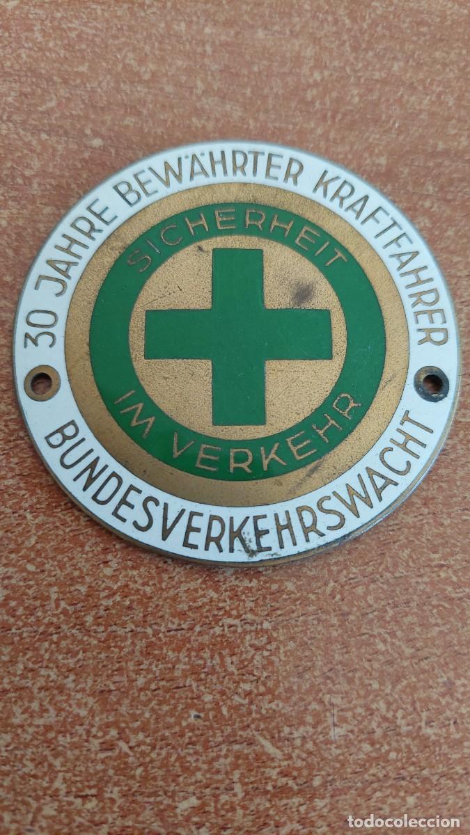 Coches y Motocicletas: Placa de coche esmalatada sicherheit im verkehr Alemania