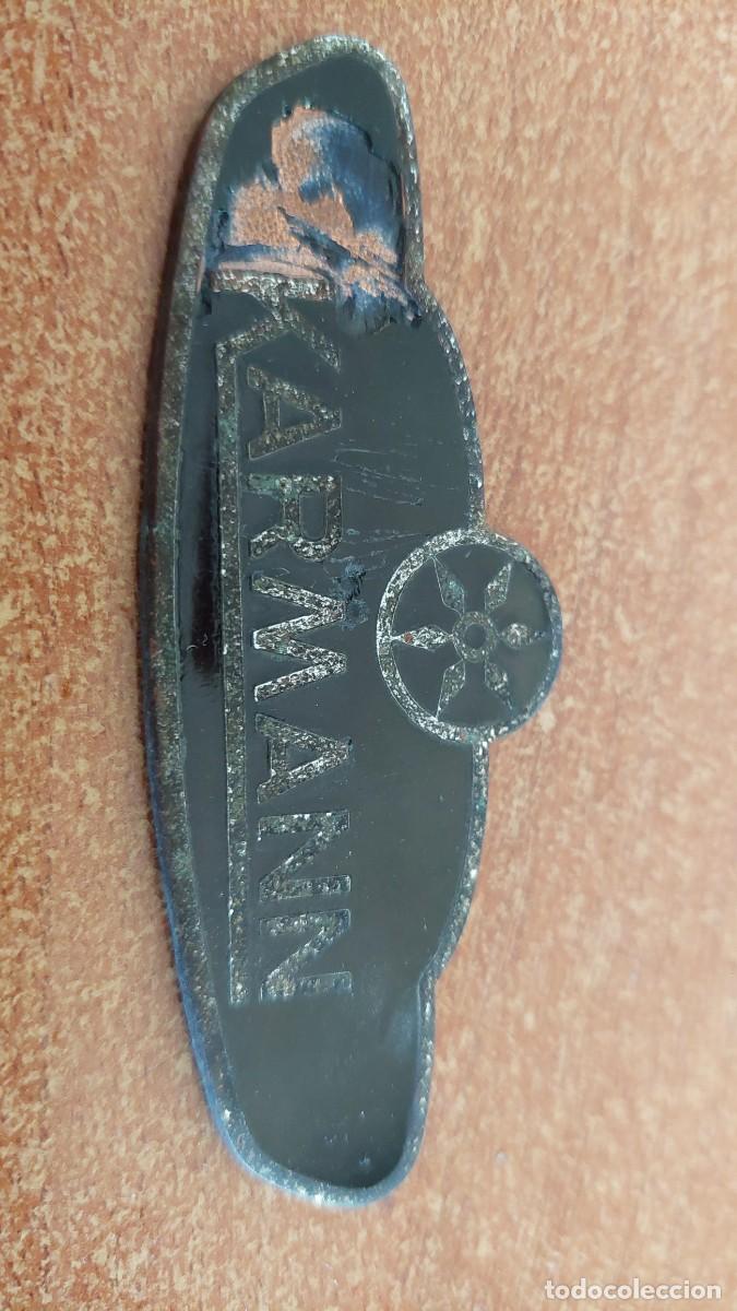 Coches y Motocicletas: Placa de coche antigua esmaltada Karmann