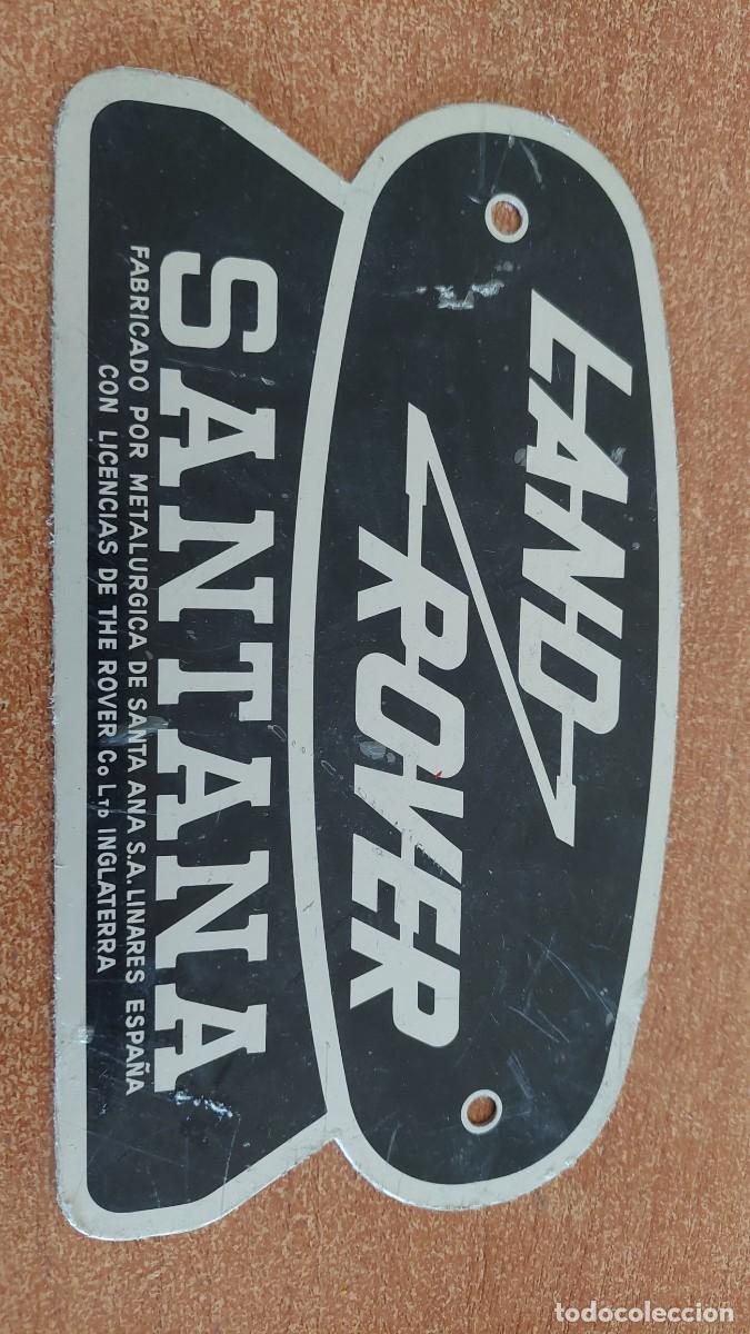 Coches y Motocicletas: Placa de Lan Rover Santana