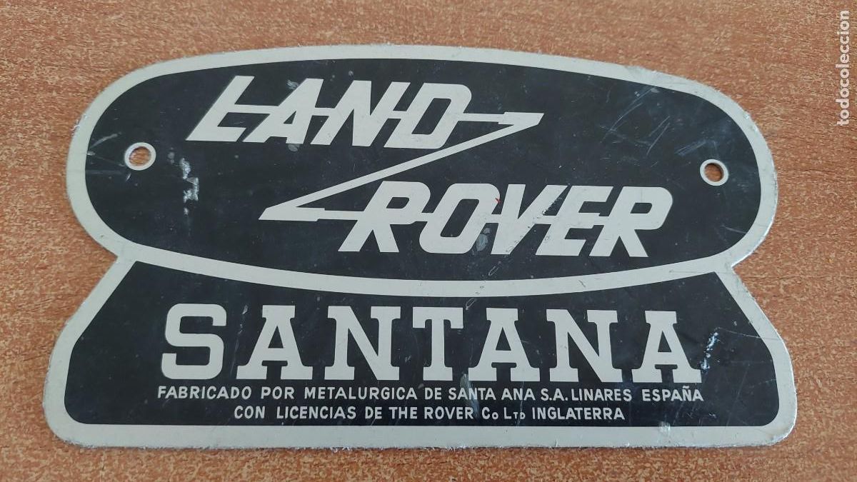 Coches y Motocicletas: Placa de Lan Rover Santana