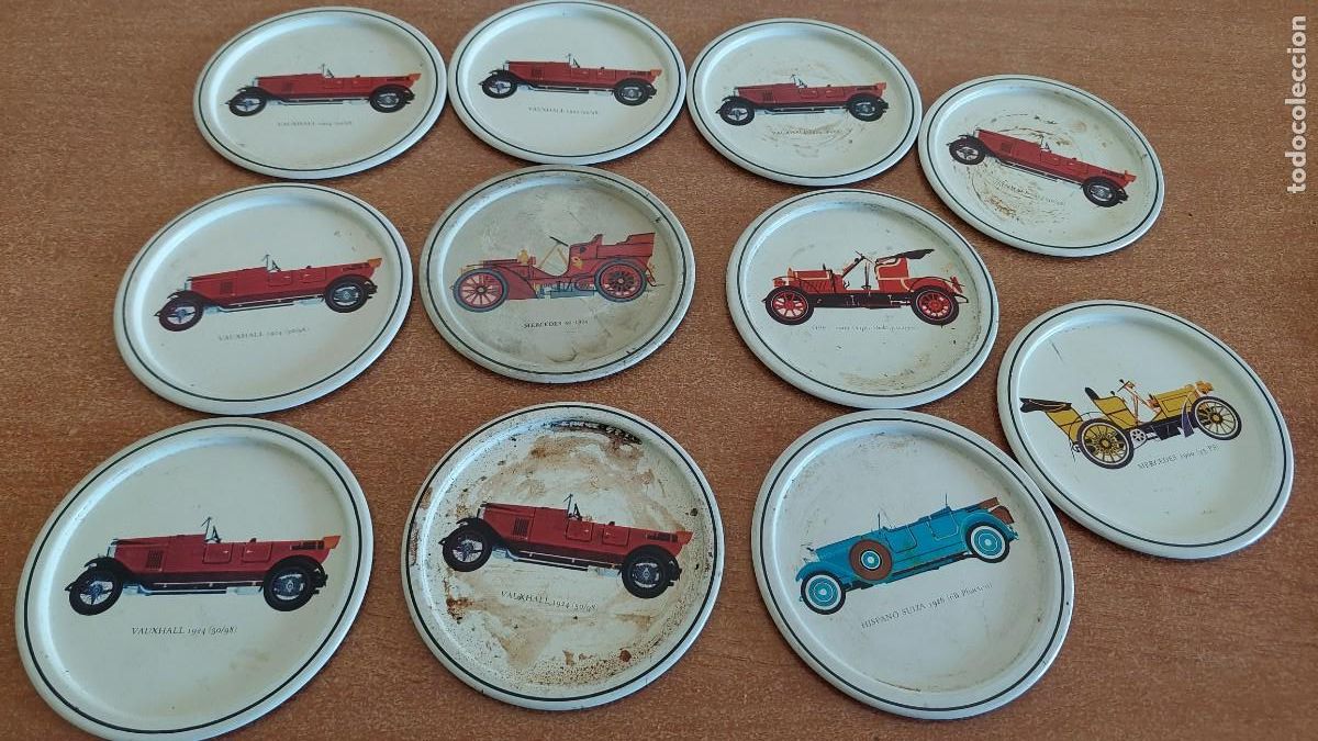 Coches y Motocicletas: Juego de posavasos de coches antiguos